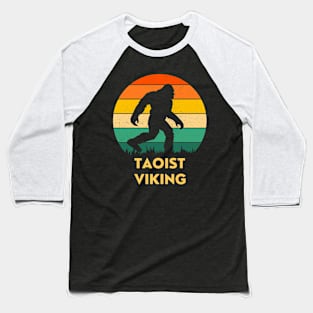 Taoist Viking Bigfoot Logo Baseball T-Shirt